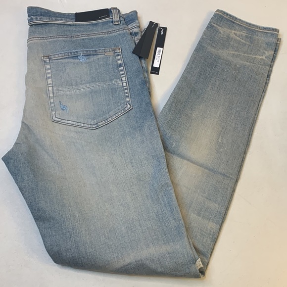 Amiri Mx1 Ultra-Suede Skinny Jeans Size 36 NWT - Picture 6 of 16